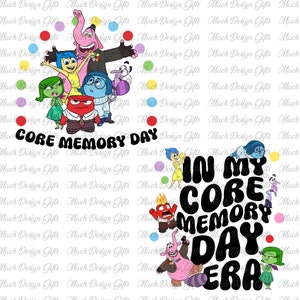 Today Is Core Memory Day Png, In My Core Memory Day Era Png, Cartoon Characters, Family Vacation Png, Inside Out Png, Friend Squad Png