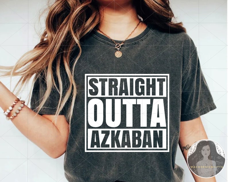 Texte de personnalisation ou numéro, Straight Outta Azkaban Svg, nom personnalisé, Straight Outta Azkaban Cricut Cut File, fichiers Svg pour Cricut image 3