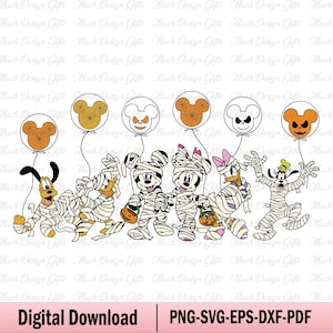 Halloween Costume Svg, Halloween Mouse and Friends Svg, Spooky Season Svg, Trick Or Treat Svg, Funny Halloween Svg, Halloween Kids Shirt