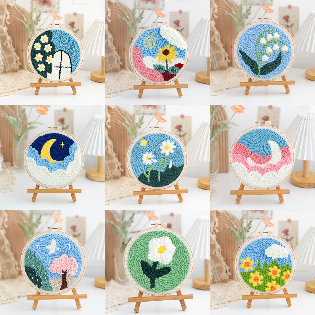 Tufting Punch Needles Kits for Beginners Beginner Punch Needle Etsy