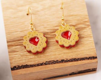 Handmade Biscuit Earrings – Polymer Clay Jewellery