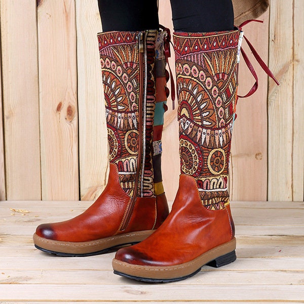 Bohemian Boots - Etsy