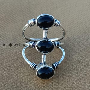Black Onyx Gemstone Ring, Statement Ring, 925 Sterling Silver Ring, Handmade Ring, Beautiful Ring, Designer Ring, Popular Ring, Women Ring
