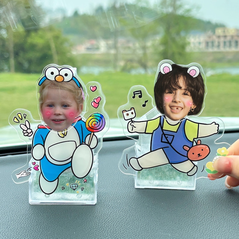 Bobble Head Car Ornaments, Custom Kids Car Toy, Funny Shaking Head for