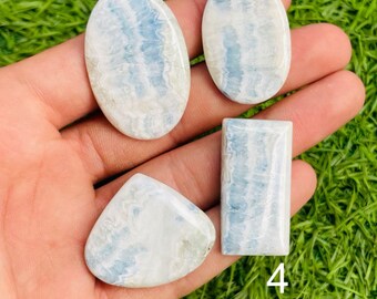 Pietra preziosa di Scheelite - Pietra preziosa di Scheelite naturale - Pietra di Scheelite di alta qualità - Cabochon di Scheelite a fondo piatto Cristallo di Scheelite per gioielli