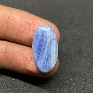 Kyanite Gemstone, Kyanite Cabochon, Natural Kyanite Loose Stone, Kyanite Healing Crystal For Ring, Pendant, Jewelry Making Stone