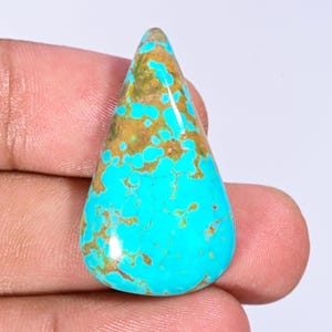 NEW Kingman Turquoise Cabochon Loose Gemstone Kingman Turquoise Gemstone Crystal Jewelry Making Gemstone Both Side High Polished Stone