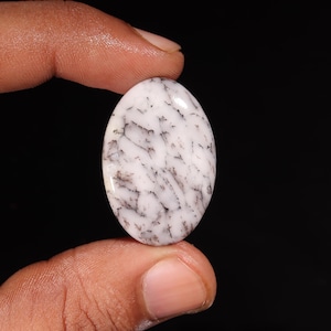 LOSSE top dendriet opaal edelsteen, dendriet opaal steen, dendriet opaal cabochon, dendriet opaal helende kristal voor ring, hanger sieraden steen