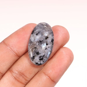 A1 Larvikite Stone-Amazing Larvikite Gemstone-Antique Larvikite Cabochon-Oval Shape Larvikite Stone-Larvikite Loose Crystal-Larvikite