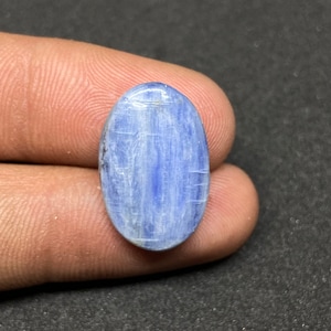 Loose Kyanite Wholesale Kyanite Cabochon Natural Kyanite Gemstone For Ring, Pendant, Necklace Jewelry Making Stone 13.60 Ct 22X15X4MM