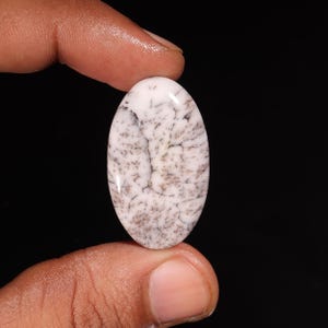 Natuurlijke dendrietopaal edelsteen, dendrietopaalsteen, dendrietopaal cabochon, dendrietopaal genezend kristal voor ring, hanger, sieradensteen