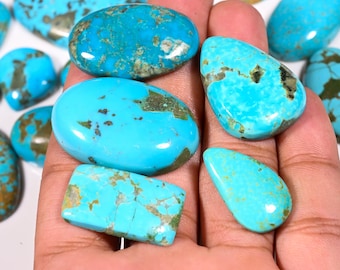 TOP QUALITY Kingman American Turquoise Cabochon Loose Gemstone Natural American Turquoise Gemstone For Making Jewelry