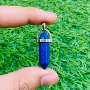 Collana Con Pietra Preziosa Liscia In Lapislazzuli Naturale Di Qualità AAA, Forma Rotonda, Perline Da 6-7 Mm, Regalo Per Moglie E Fidanzata. IN OFFERTA. - Italia - Foto 8