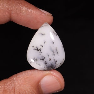 Dendrietopaal edelsteen, natuurlijke dendrietopaalsteen, dendrietopaal cabochon, dendrietopaal genezend kristal voor ring, hanger, sieradensteen