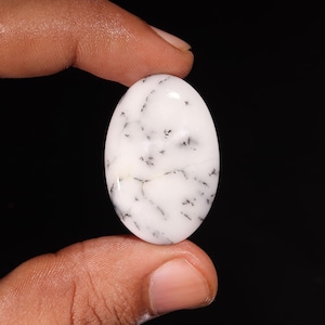 Dendrietopaal edelsteen, natuurlijke dendrietopaalsteen, dendrietopaal cabochon, dendrietopaal genezend kristal voor ring, hanger, sieradensteen