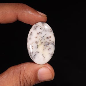 Natuurlijke dendrietopaal edelsteen, dendrietopaalsteen, dendrietopaal cabochon, dendrietopaal genezend kristal voor ring, hanger, sieradensteen