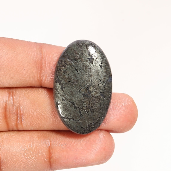Marcasite Gemstone, Loose Marcasite Cabochon, Natural Marcasite