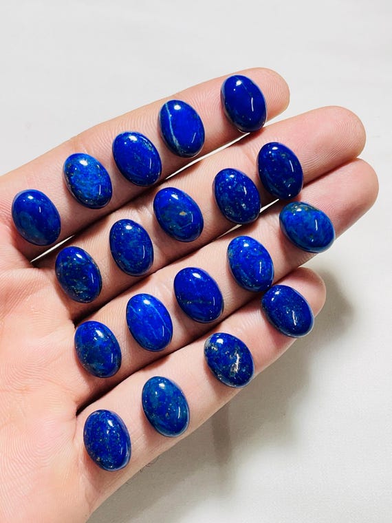 Oval Lapis Lazuli Cabochon | 10x14mm AAA Gemstone