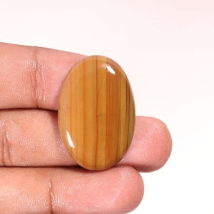 Top Quality Natural Polish Flint Oval Shape Cabochon Loose Gemstone For Making Jewelry 33.15 Ct 32X21X5 MM ZN-585