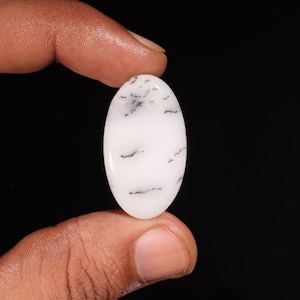 A1 top dendriet opaal edelsteen, dendriet opaal steen, dendriet opaal cabochon, dendriet opaal helende kristal voor ring, hanger, sieraden steen