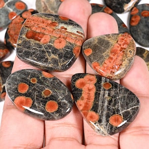 NEW PEANUT OBSIDIAN Cabochon Wholesale Lot By Weight With Different Shapes And Sizes Used For Jewelry Making And Wire Wrapping bild 1