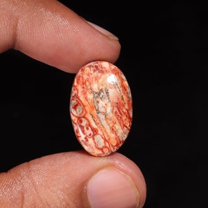 Hervorragende erstklassige Qualität 100% natürliche Leopard Haut Jaspis ovale Form Cabochon lose Edelstein für die Herstellung von Schmuck 12.60 Ct 23X15X6 MM ZN-791
