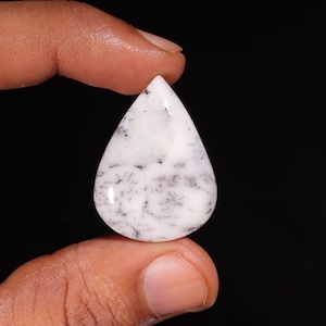 Dendrietopaal edelsteen, natuurlijke dendrietopaalsteen, dendrietopaal cabochon, dendrietopaal genezend kristal voor ring, hanger, sieradensteen