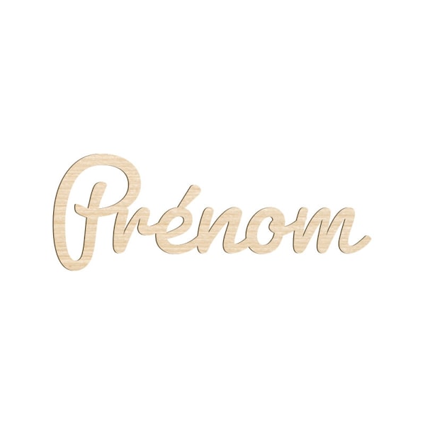 Prénom en bois - Lettrage personnalisé - Décoration murale pour chambre enfant, fête, anniversaire, baby-shower, - Enseigne - Typographie 2