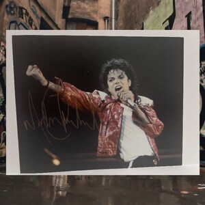 Michael Jackson Autographed Photo 8x10 Collage w/ Glove – All In Autographs
