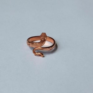 10 X Pure Copper Naga Puja Ring yantra packed spiritual power nagas sarp dosh %