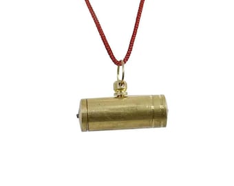 Brass Maha Vashikaran Locket ( 9x6x2.5 cm,Golden)
