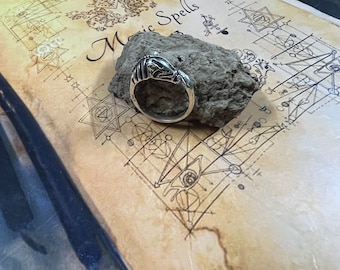 High Ranking Illuminati Egyptian Cross Beast Ring Antique Vintage Metaphysical