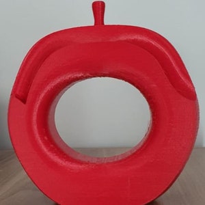 apple vase stl, decorative vase stl, 3d printer vase