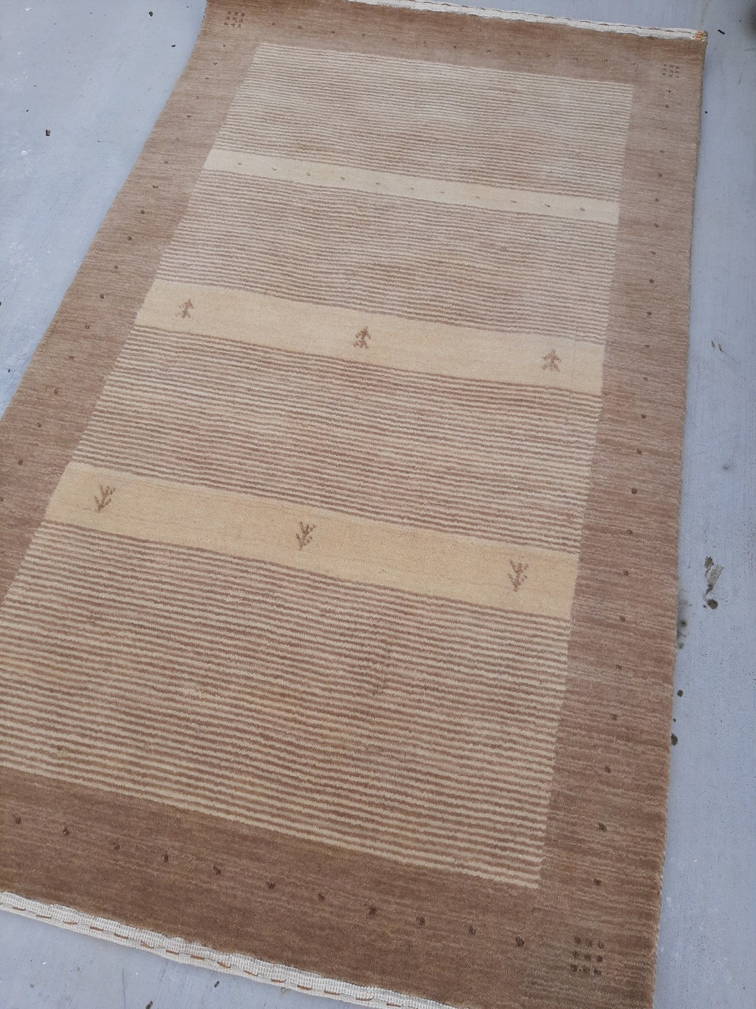 Handmade 3'x5' Carpet gabbeh Wool Area Rug 2.'114'.11 Etsy