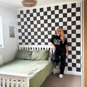 WALL DECALS - Checkerboard Wall Decal -  Wall Stickers by Dizzy Duck