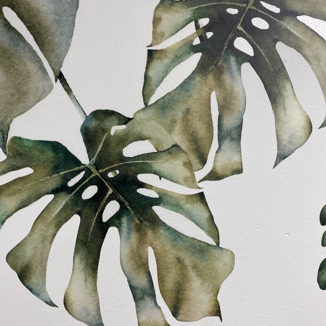 Tropical WALL DECAL Border Nursery Wall Decal Watercolour Etsy UK