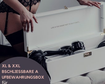 XL & XXL Große abschließbare Aufbewahrungsbox für Erwachsenenspielzeug, sexy Valentinsgeschenk