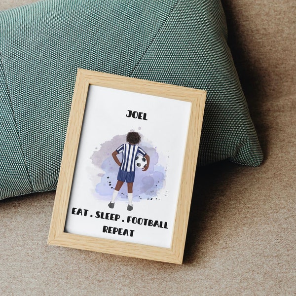 Any football fan will love this Eat, Sleep, Play Football Wall Decal