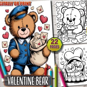 Valentine&#39;s Day Gnomes Coloring Book: Cute and Romantic Gnome Coloring Pages for Kids and Adults, Printable PDF for Fun and Relaxation