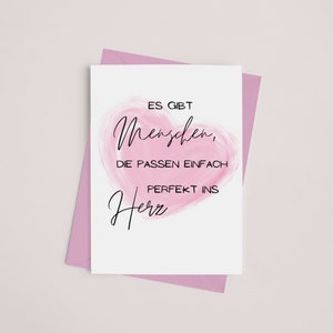 Digitale Postkarte "Herzmensch" | Valentinstagskarte | Liebesgruß | Grußkarte | Geschenkkarte | Kunstdruck