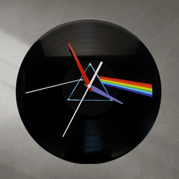 Vinyl Record Clock 33T - Pink Floyd Dark side of the moon (XL Version)