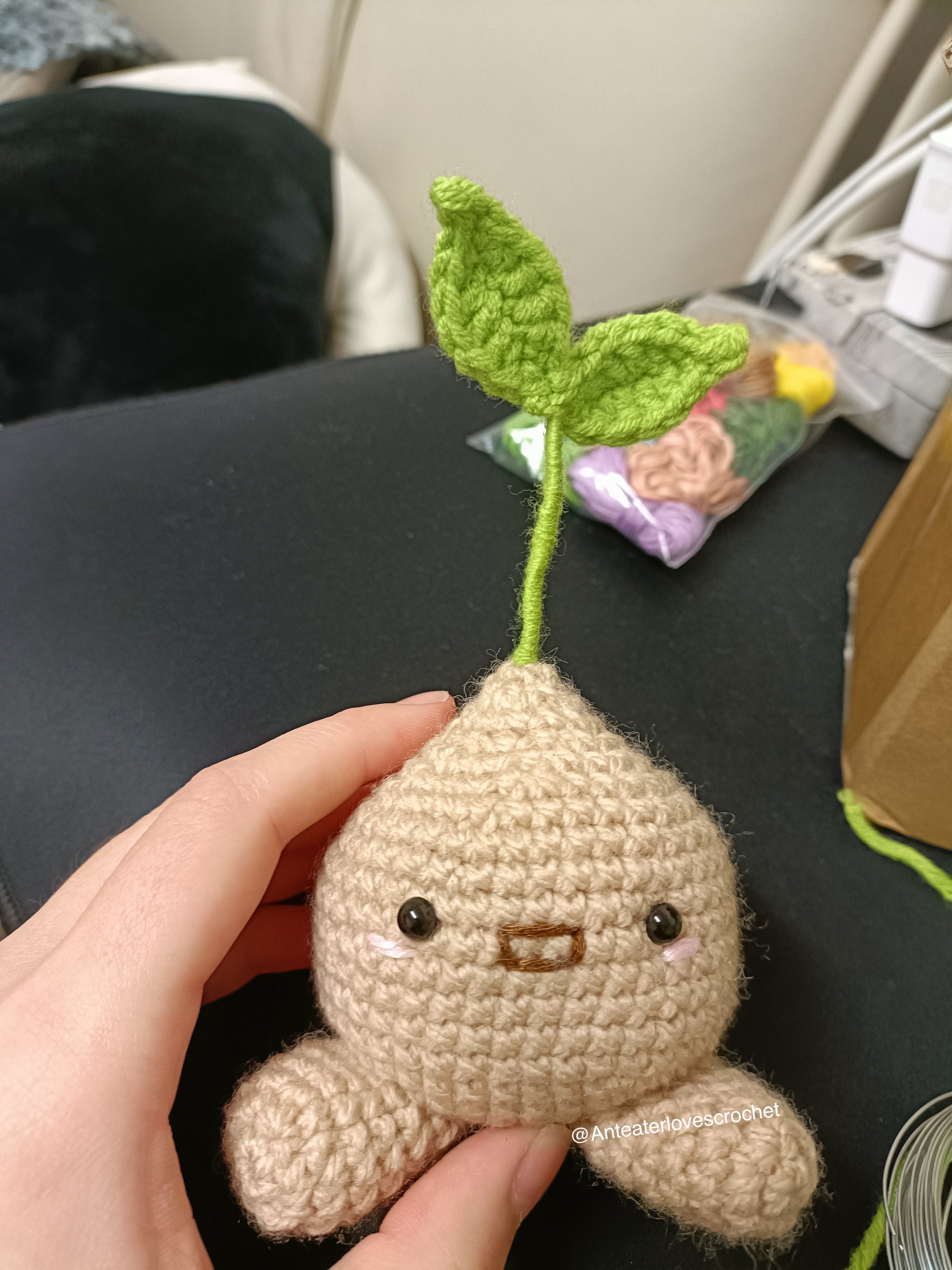 Sprout Mole OMORI Crochet Pattern - Etsy