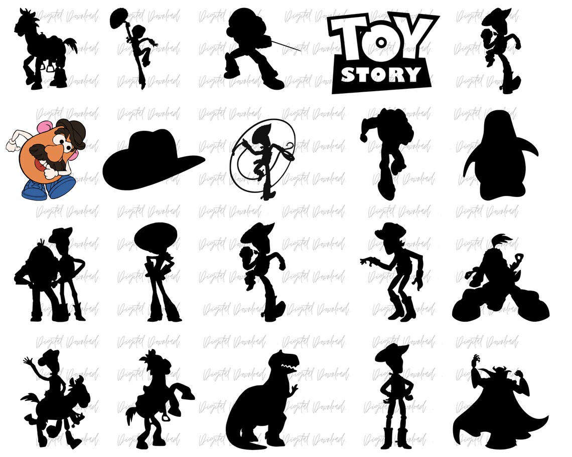 Toy Story FONT SVG Instant Download Toy Story Alphabet SVG Etsy