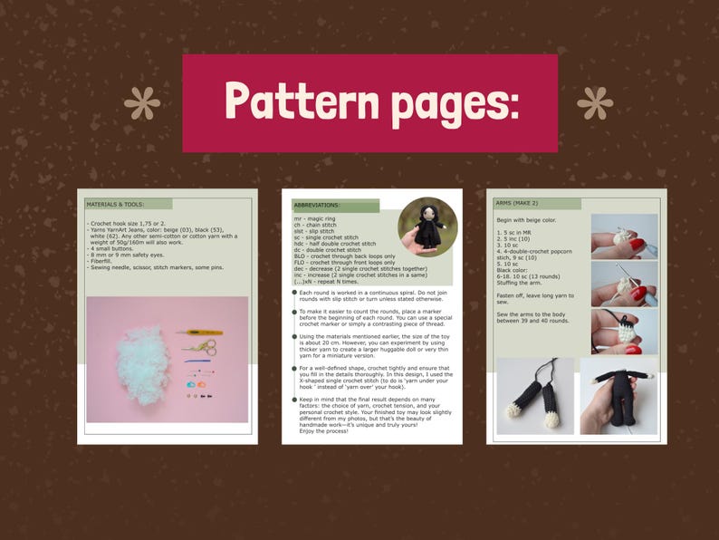 Severus Crochet Pattern , PDF-pattern doll, crochet pattern Severus, amigurumi pattern image 2