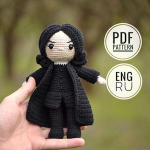 Severus Snape Crochet Pattern , PDF-pattern doll, crochet pattern Severus, amigurumi pattern