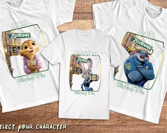 Zootopia Custom Shirt, Zootopia Birthday Shirt, Zootopia Party T Shirt, Disney Birthday shirt, Judy Hopps Shirt, Toddler shirt