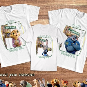 Zootopia Custom Shirt, Zootopia Birthday Shirt, Zootopia Party T Shirt, Disney Birthday shirt, Judy Hopps Shirt, Toddler shirt