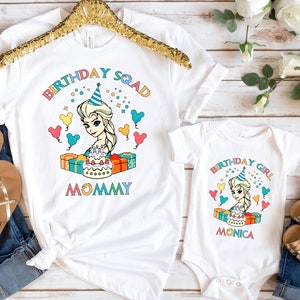 Princess Elsa Birthday Shirt - Frozen Birthday Shirts - Frozen Party Family Shirt - Disney Frozen Birthday Shirt