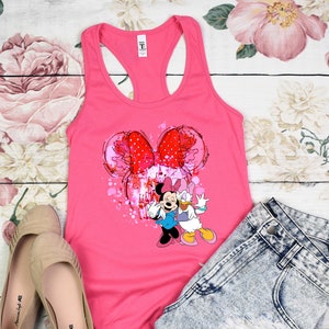 Besties Shirt, Girls trip shirt, Mouse Shirt, Minnie and Daisy shirt, Minnie and Daisy girls party tank top, Women&#39;s vacation Disney tank