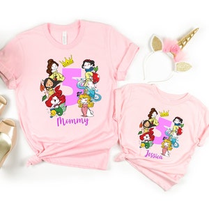 Disney Princesses Birthday Shirt, Birthday Princess Shirts, Birthday Squad T-shirts, Disneyland Birthday Squad, Disney world Birthday Crew